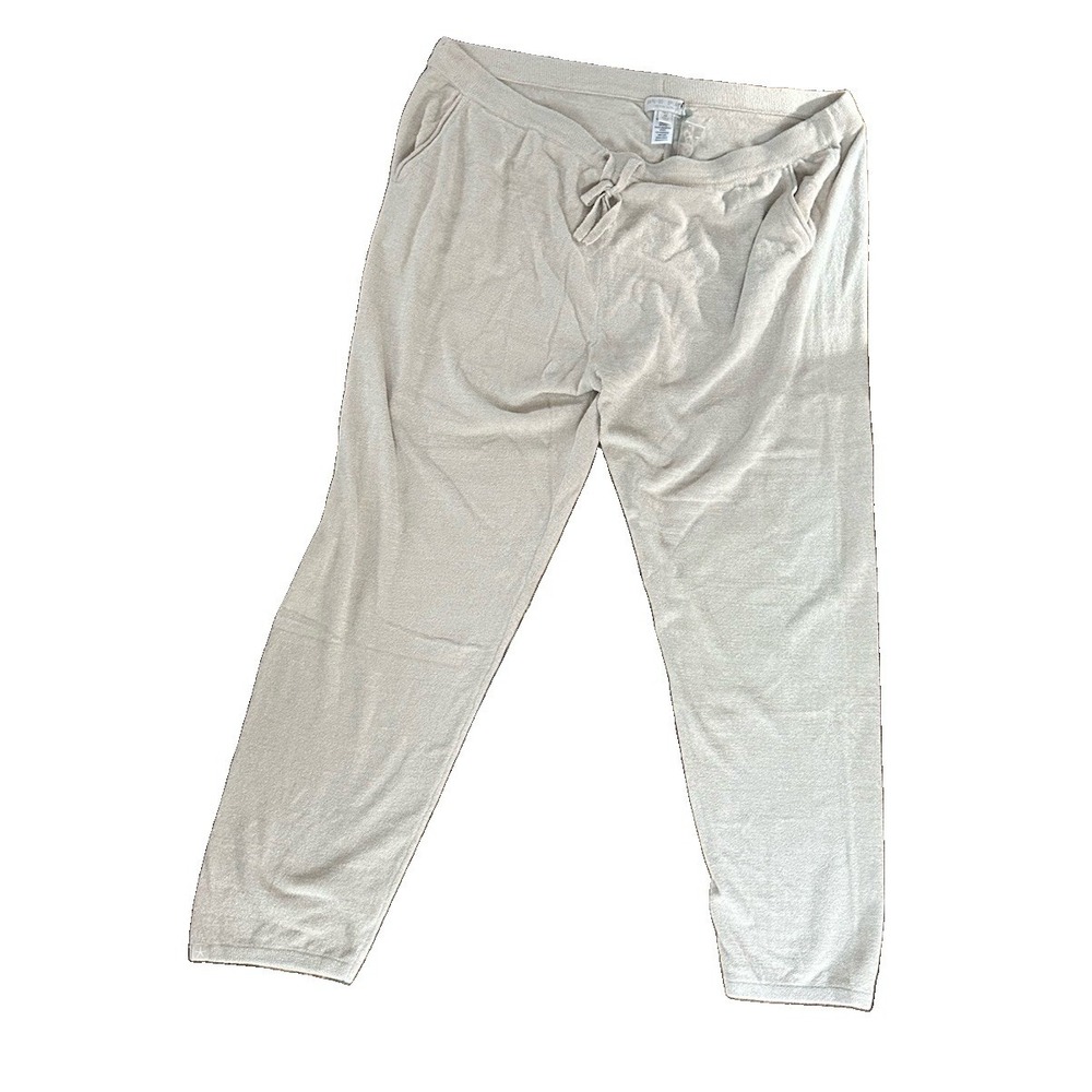 NWT Barefoot Dreams CozyChic Lite Everyday Pants Stone Size 2X Tall Soft Cozy